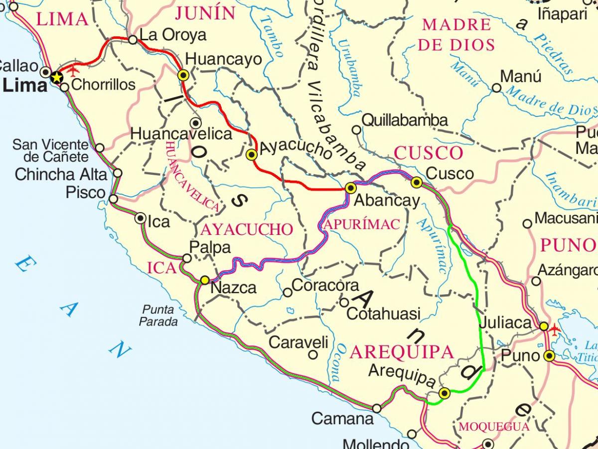 peta kejiranan Peru