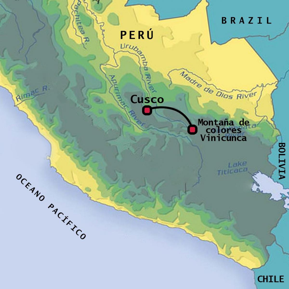 vinicunca Peru peta