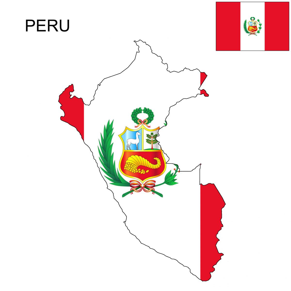 peta Peru bendera