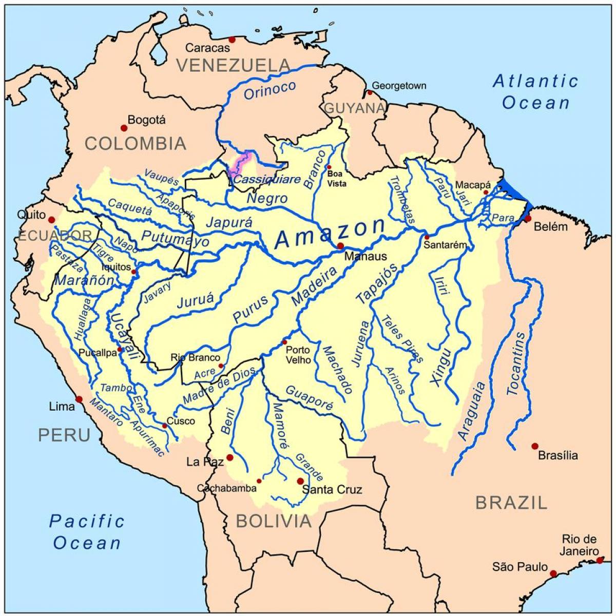 sungai di Peru peta