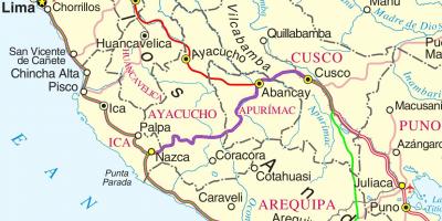 Peta kejiranan Peru