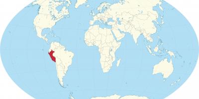 Dunia peta yang menunjukkan Peru