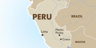 Peta Peru dan negara-negara sekitarnya