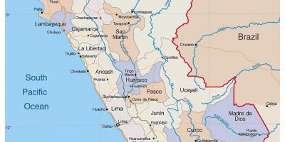 Peta - peta terperinci Peru