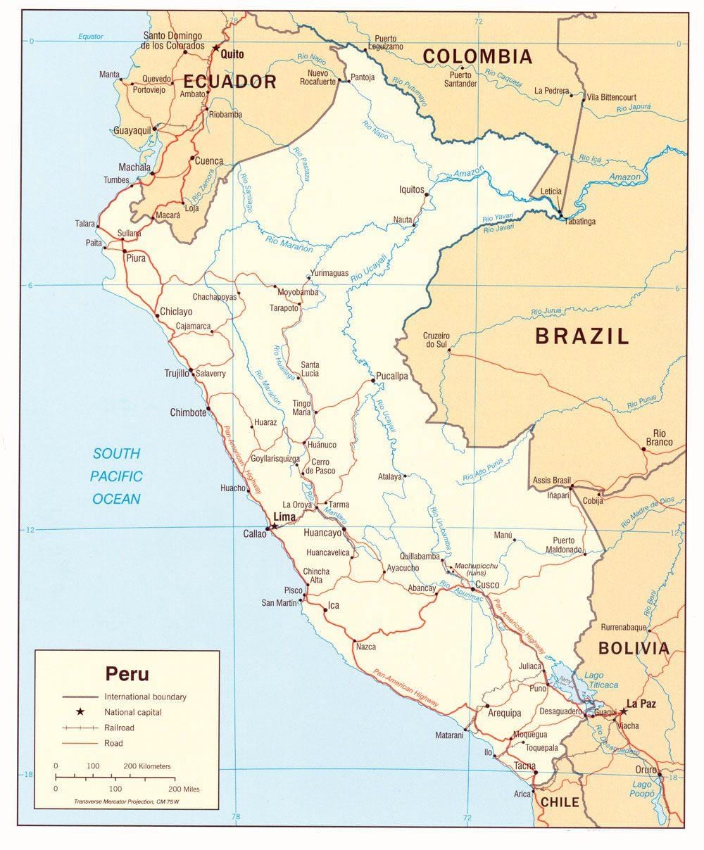 peta Peru syarikat