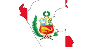 Peta Peru bendera