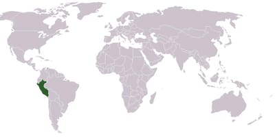 Peta Peru global