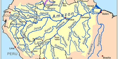 Sungai di Peru peta