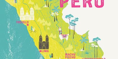 Peta Peru untuk anak-anak